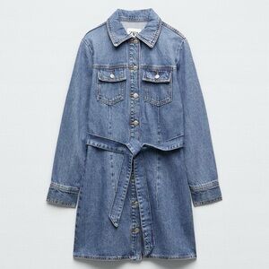 Zara Blue Denim Mini Dress